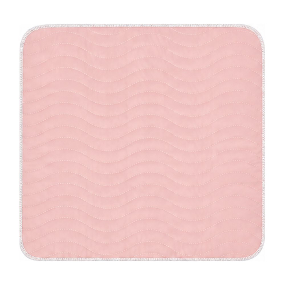 Washable incontinence pad, soft pink, 30 x 33 in