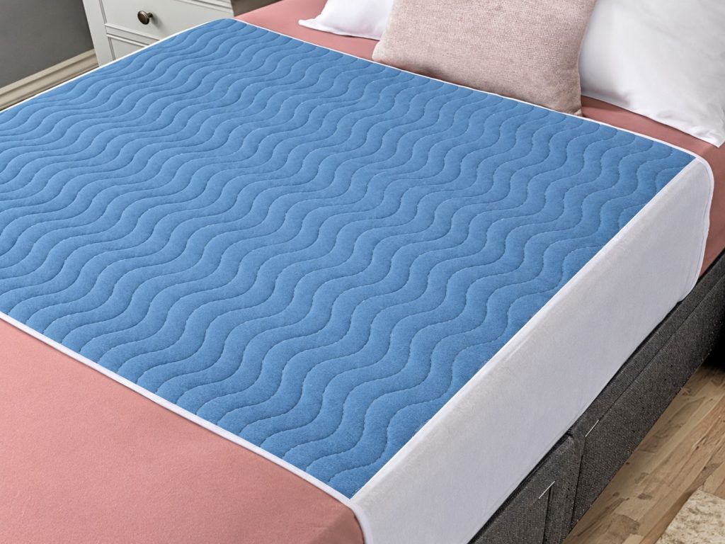 Washable bed pad in daily use