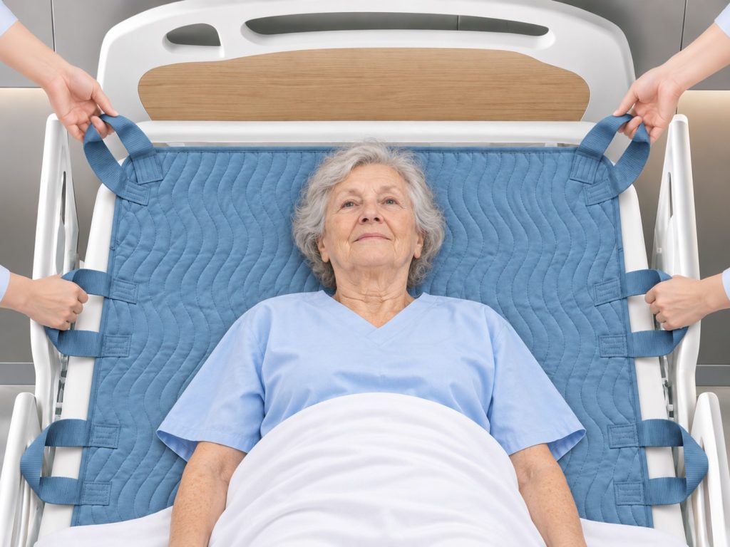 Washable bed pad in daily use