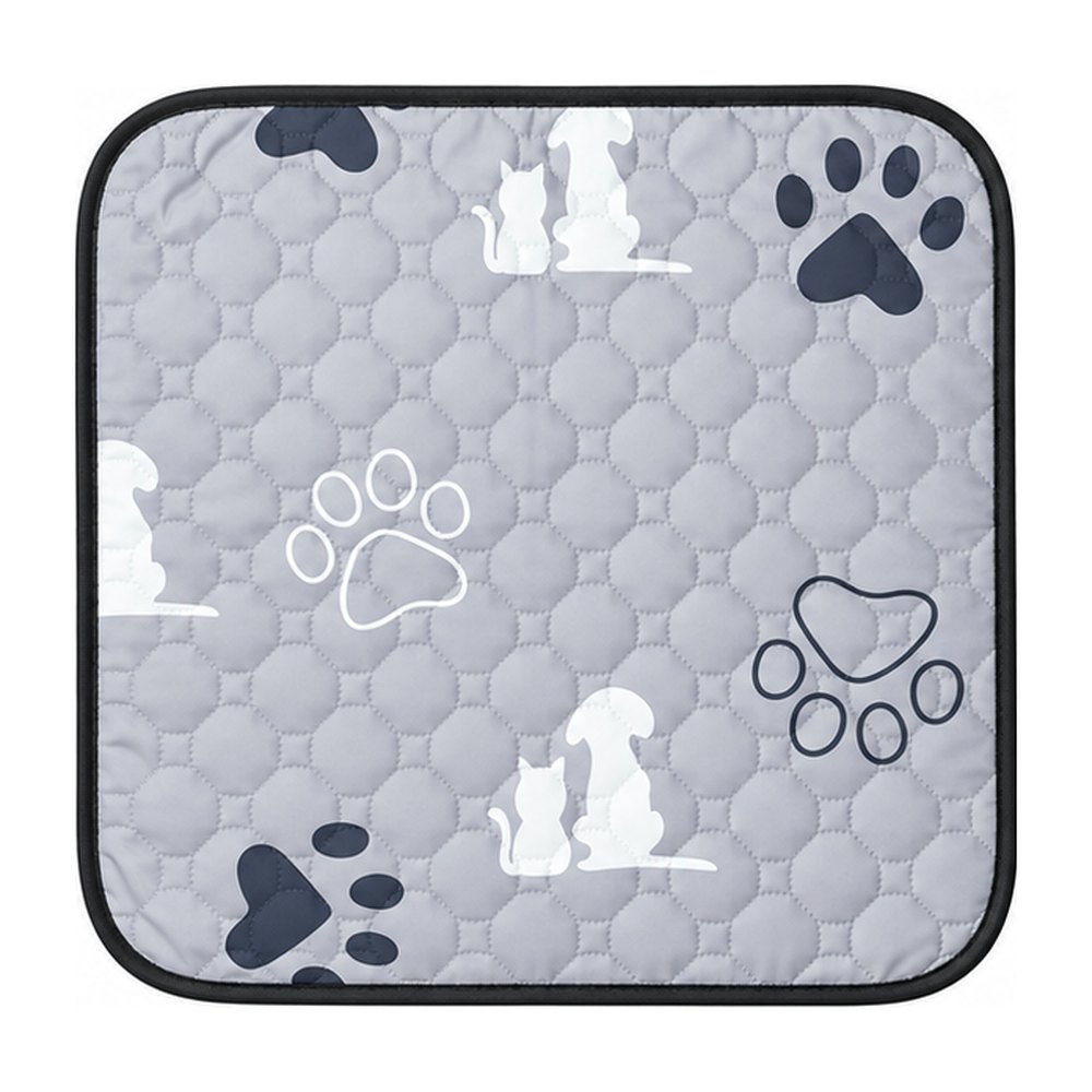Washable pet pad with paw print, 23 x 23 in