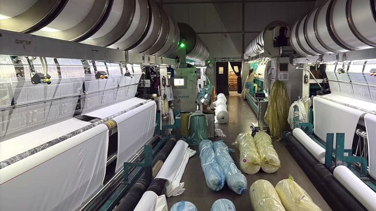 Fabric production lines at our partner factory