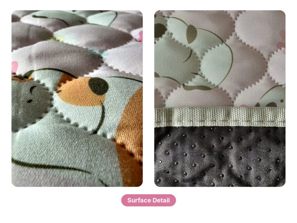 Small Animal Cage Mat, Heart Print surface detail