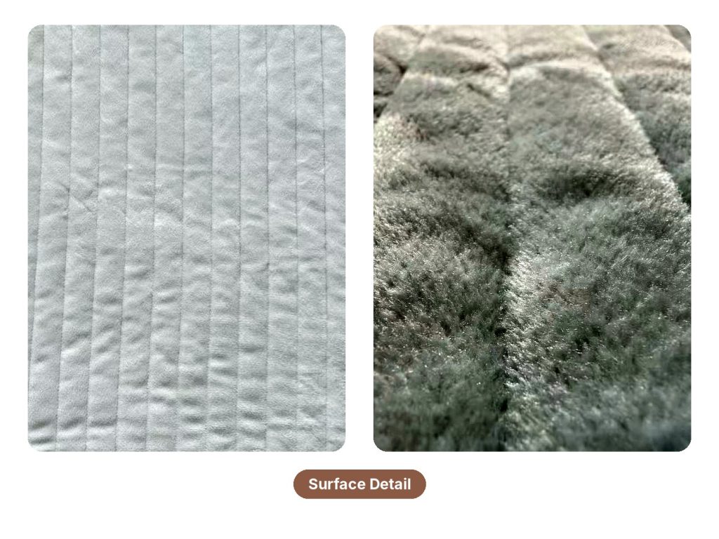 Washable Pet Pad, Mint Round surface detail
